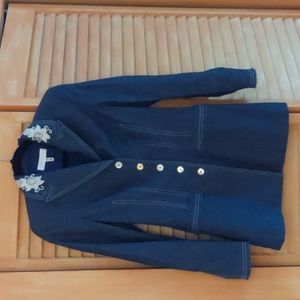 ESCADA blue jean jacket with embroidery